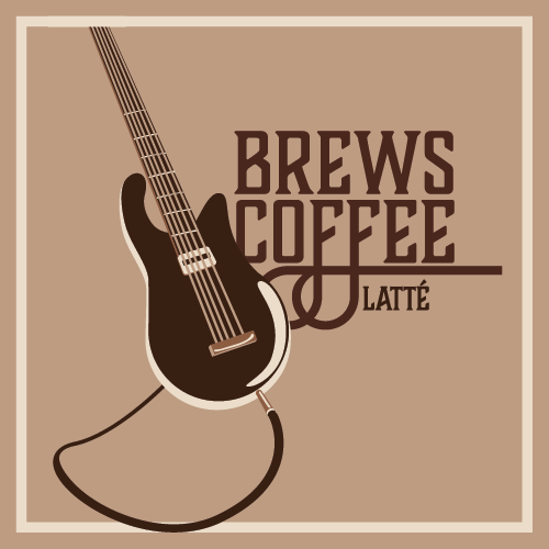 brews coffee logo for late